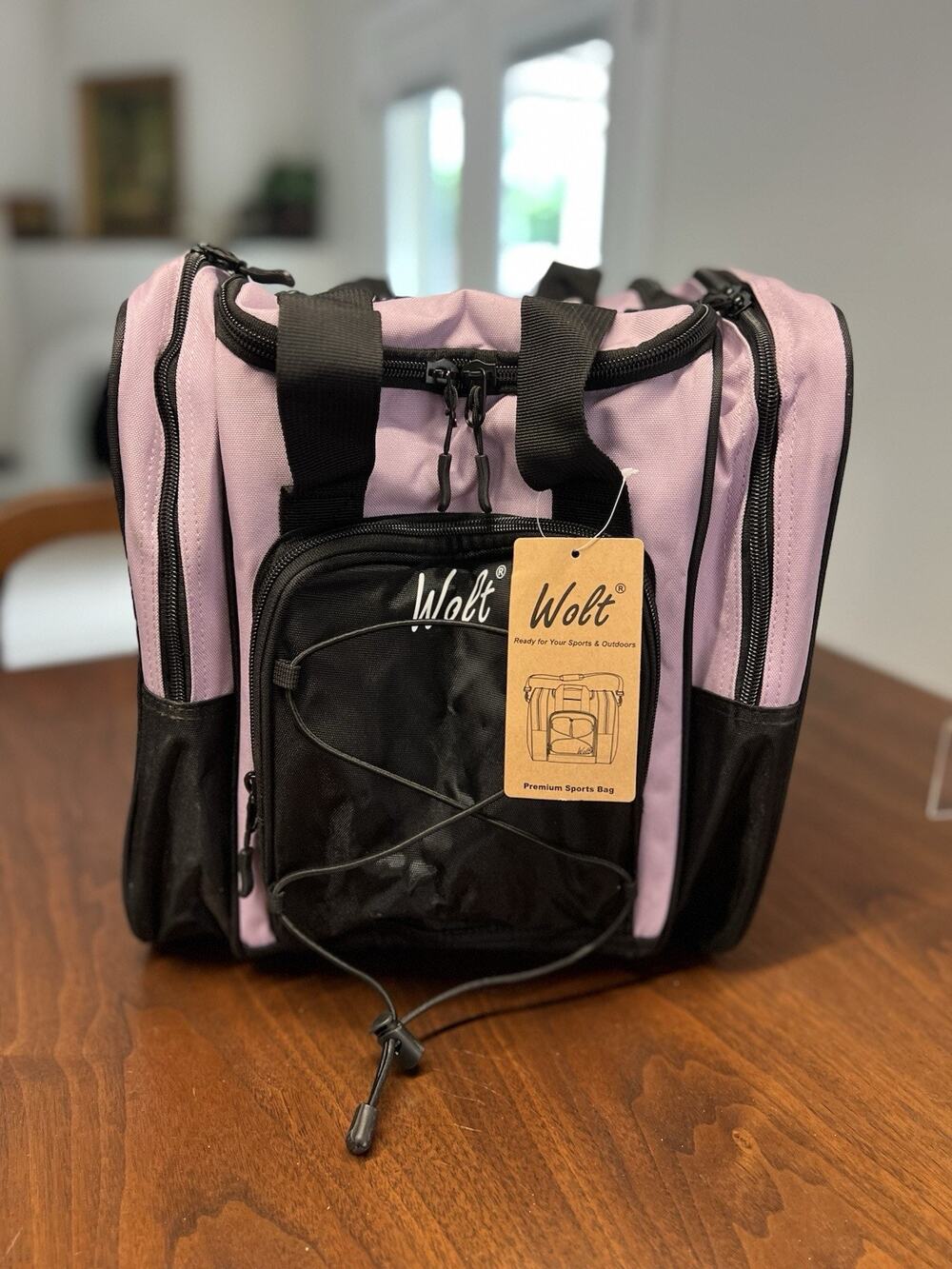 NWT WOLT Iight Pink 4 Pocket Single Ball Bowling Bag